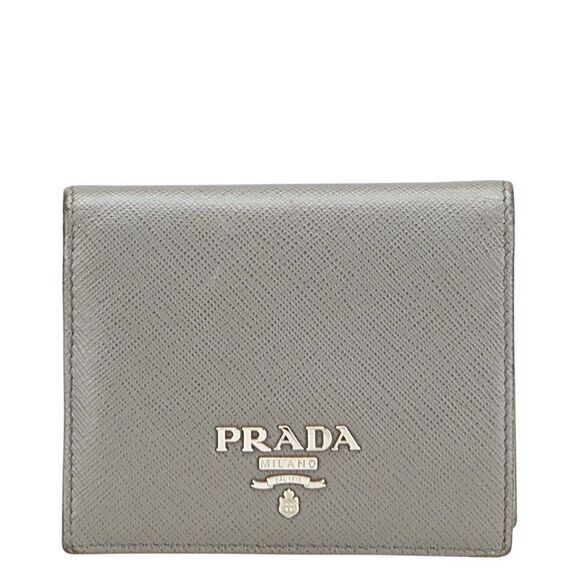 Prada Logo Leather Wallet - Picture 1 of 10